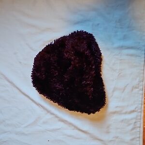 Purple fuzzy hat